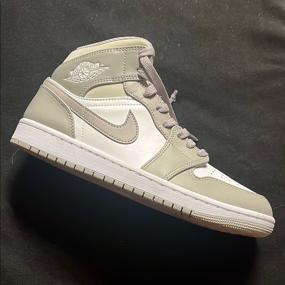 Jordan 1s Mid Sneakers in College Grey